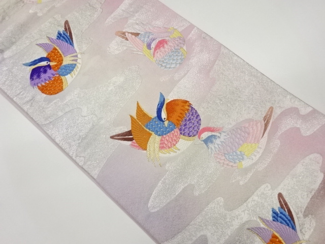 JAPANESE FUKURO OBI / WOVEN MANDARIN DUCK